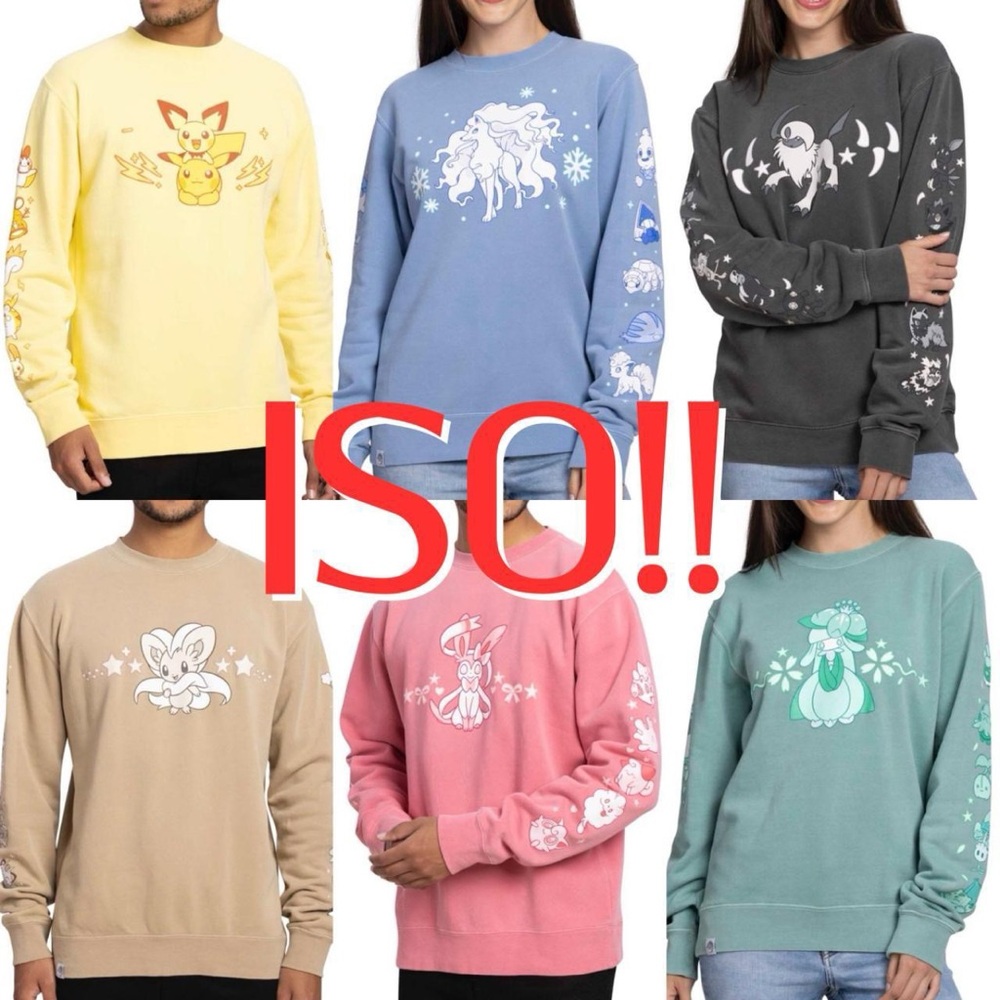 ISO - Pokémon Center x OMOCAT Sweatshirts